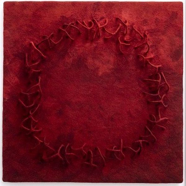 Annika Berglund, 'The patterns we make', hand-dyed merino wool, 91x91cm
